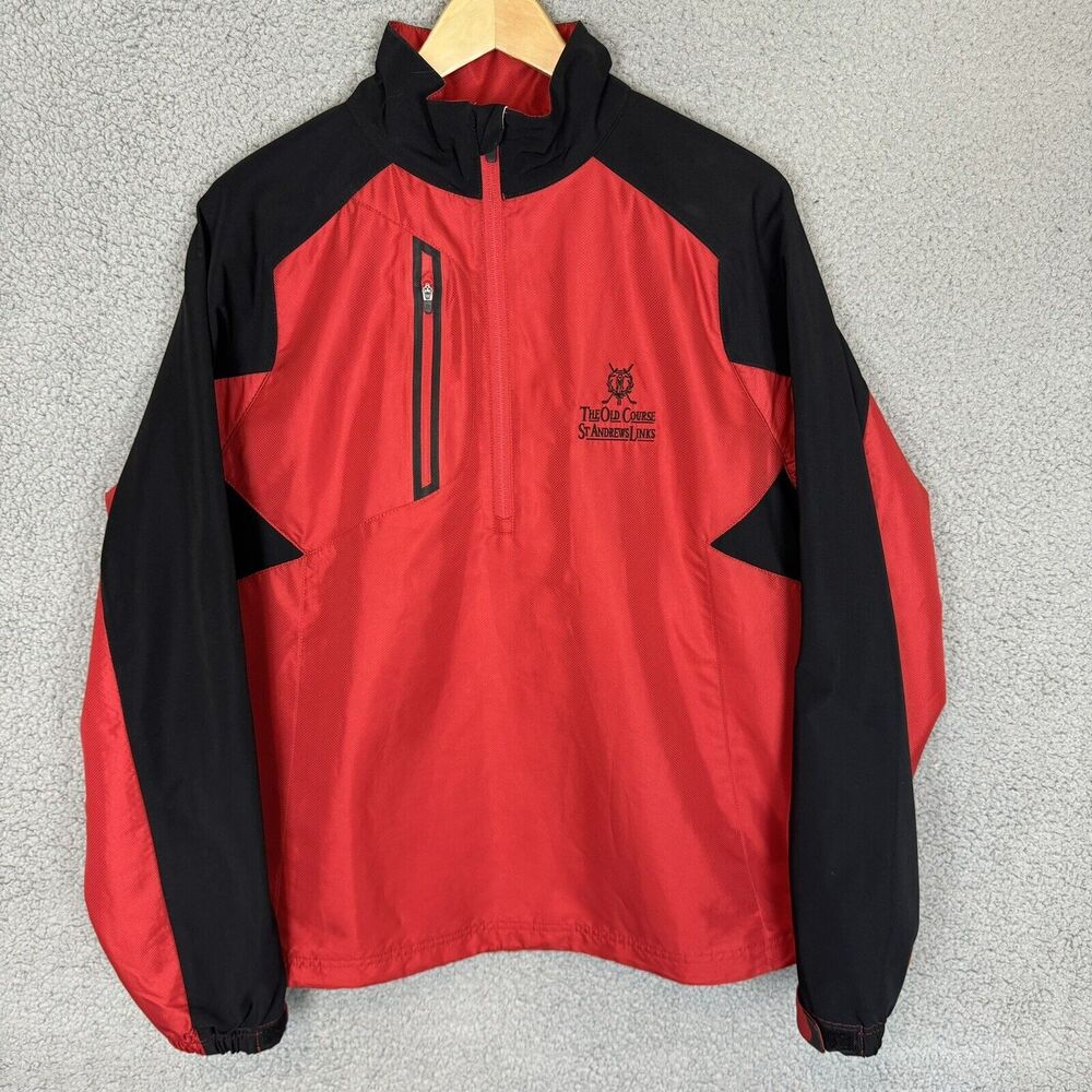 Zero Restriction Tour Series Jacket Mens S Red Golf St Andrews‎ Links Old Course